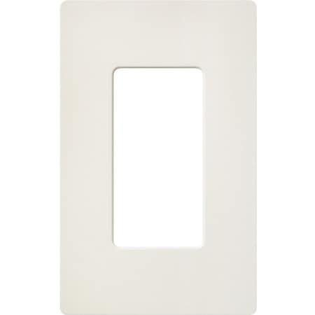 Designer Wall Plates, Number of Gangs: 1 Satin Finish, Biscuit