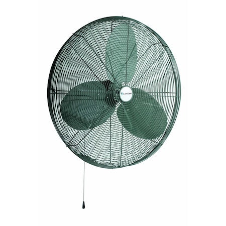 Industrial Fan, Wall Mount, 30 in Blade Dia, 120V, 11,100/9,068/7,658 cfm, Oscillating
