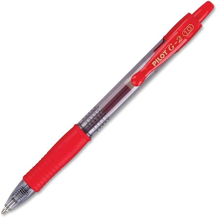 Pen, Gel, G2, Bold, Red, PK12