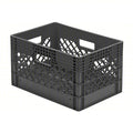 Dairy Case/Dairy Crate 19 1/8 in L, 13 1/8 in W, 12 1/8 in H, Plastic, Black
