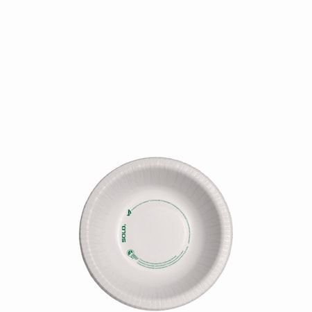 Compostable Paper Dinnerware, ProPlanet Seal, Bowl, 12 oz, White, 125PK