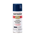 Spray Paint, Navy, Gloss, Solvent, 12 oz.