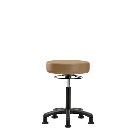Med Bench Mini-Stool, Vinyl, Glides, Taupe