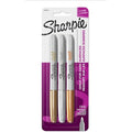 Permanent Marker, Fine Tip, 3 Pack