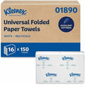 Kleenex Multifold Paper Towels, 1-Ply, 9.2" x 9.4" sheets, White, (150 Sheets/Pack), 16PK