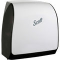Slimroll Manual Towel Dispenser, White, for Scott Orange Core Towels, 12.65" x 13.02" x 7.18"