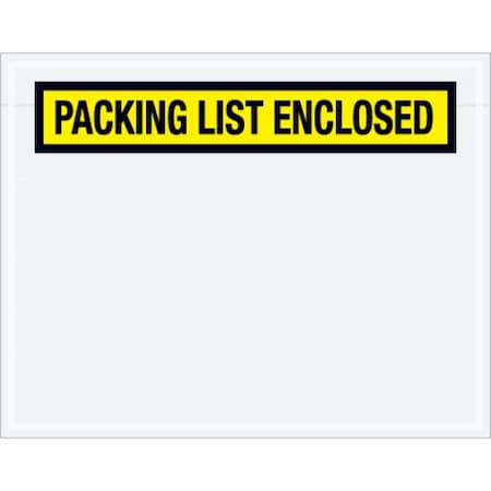 Packing List Envelopes, Yellow, PK1000