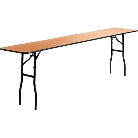 Rectangle Training Table, Wood Top, Wood Grain