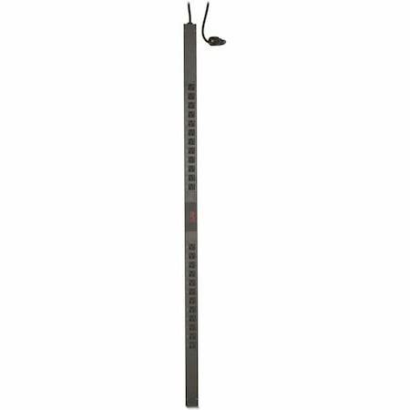Power Strip, Surge, 5-20R, L5-20P, 10 ft., Black