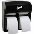 Pro High-Capacity Toilet Paper Dispenser 4 Roll (44518), Black, 11.25" x 12.75" x 6.19" (Qty 1)