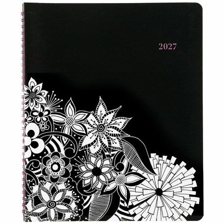 Floradoodle Weekly/Monthly Professional Planner, Floral Artwork, 11 x 8.5, 12-Month (Jan-Dec): 2025
