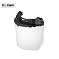 Face Shield, Clear Visor, Polycarbonate, Locking Mount Suspension