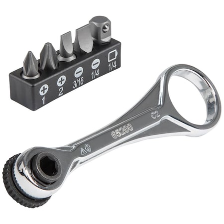 1/4 in Drive 72 Geared Teeth Hand Ratchet