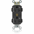 Straight Blade Receptacle, 5-20R, 20 A, 125V AC, Flush Mount, Self-Grounded