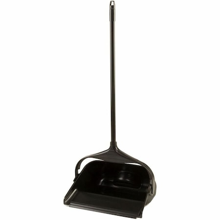 11-5/16" Black Long Handled Dust Pan