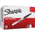 Permanent Marker, Fine Tip, Retractable, 36 PK