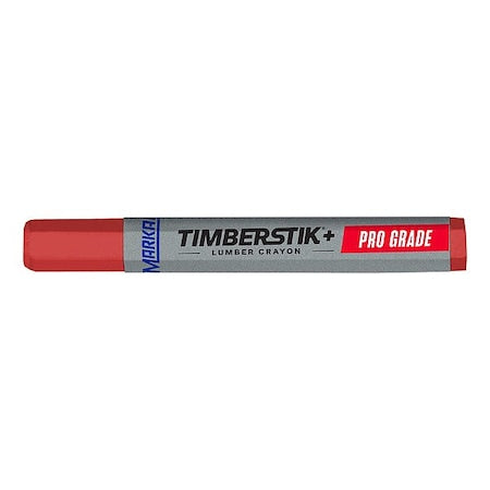 Lumber Crayon, Large Tip, Red Color Family, Clay, 12 PK