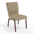 Beige Fabric Church Chair, PK4