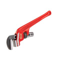 18" Heavy-Duty End Pipe Wrench, 2-1/2" Pipe Capacity, Red