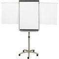 Dry Erase Board, Steel, 38 1/4 in, 27 in, Aluminum Frame, White, Gloss