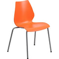 Plastic Stack Chair, Orange