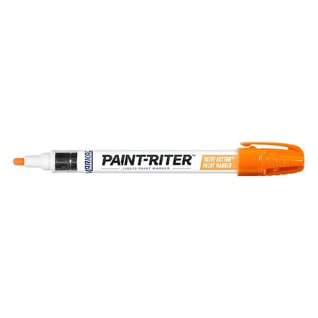 Paint Marker, Medium Tip, Fluorescent Orange Color Family, Paint