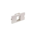 Hubbell iSTATION 1 Socket Keystone Faceplate Module - White