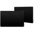 Dry Erase Board, Glass, 36 in, 48 in, No Frame Frame, Black, Gloss