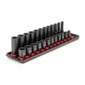 3/8 in Drive Impact Socket Set, Metric, 24 pcs