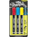 Chalk Dry Erase Marker, Ylw/Red/Blue, PK3