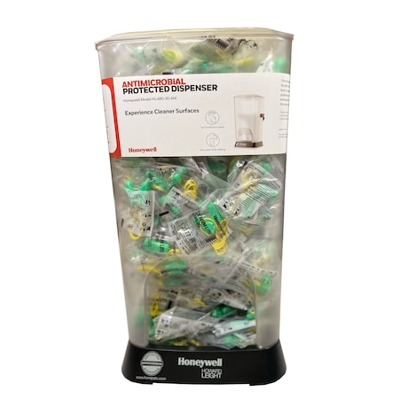 HL400 Earplug Dispenser, Foam, Contoured-T, 30 dB NRR, Corded, 400 Pairs Per Pkg