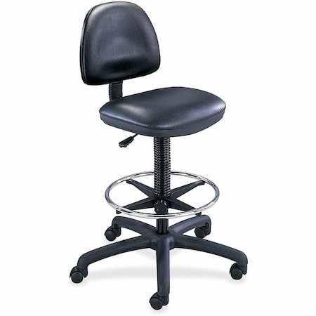 Chair with Footring, 25 in W 25" L 54" H, Vinyl Seat