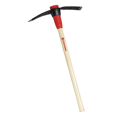 Pick Mattock, Wood Handle, 36 in Handle L