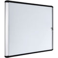 Porcelain Enclosed Bulletin Board 28"W x 38-45/64"H