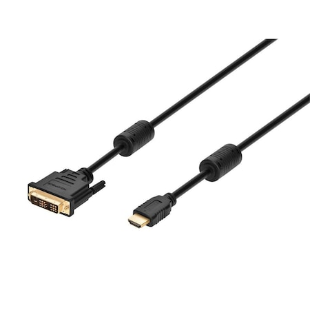 HDMI-DVI Cables, Black, 10 ft., 28AWG