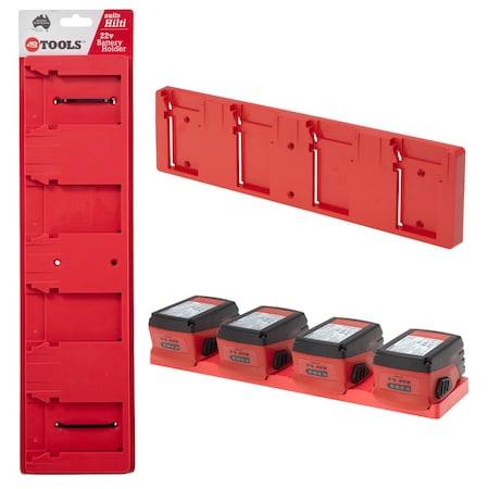Battery Holder, 17 in L, 22 V