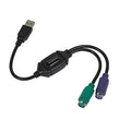 USB to PS/2 Dual Ps2 Conv Adapter, Blk