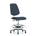 Clean Room Chair 22" to 29" Height, Vinyl, Imperial Blue