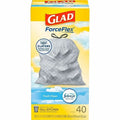 13 gal Trash Bags, 24 in x 27 1/2 in, Extra Heavy-Duty, 0.78 mil, White