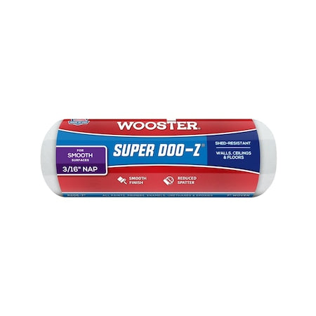 7" Paint Roller Cover, 3/16" Nap, Woven Fabric