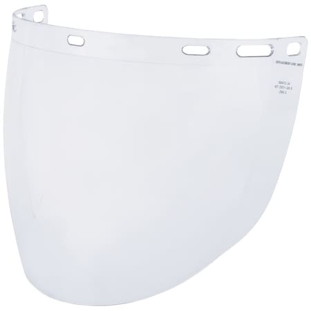 Face Shield Visor, Clear Visor, 8 in Height