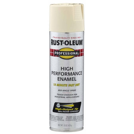 Rust Preventative Spray Paint, Almond, Gloss, 15 Oz