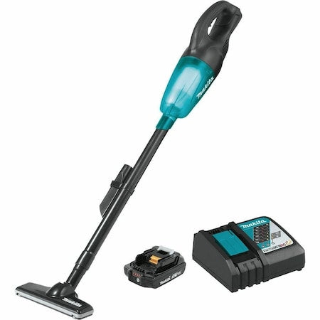 Upright Vacuum Cleaner, Teal/Black, 2.7 lb