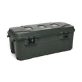 Stackable Storage Trunk W/ Lid, 27 gal, 37-3/4 in L x 18-1/4 in W x 14 in H, Green, Plastic