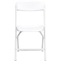 Folding Chair -White Plastic - Event Chair
