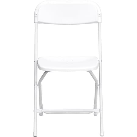 Folding Chair -White Plastic - Event Chair