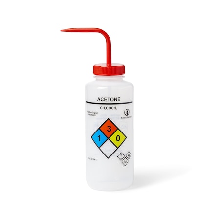 Wash Bottle, Plastic, Colorless, PK4