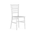Traditional Kids Chiavari Chair, White Back, 12 W 12" L 24.75 H