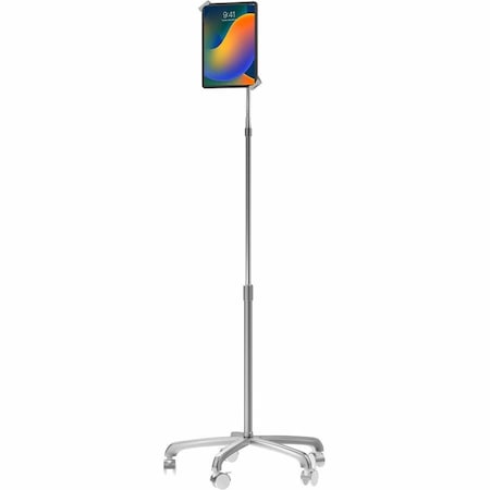 Tablet Floor Stand, Silver, 26" L