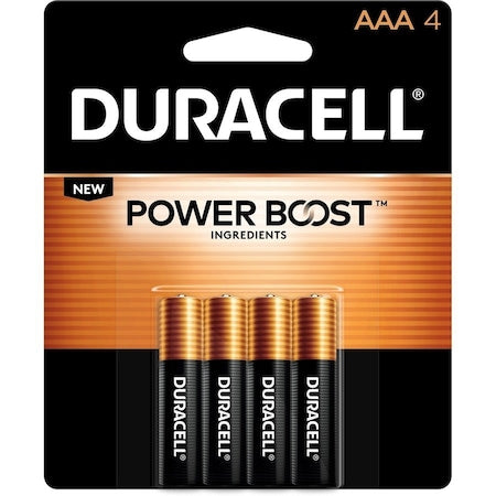 Coppertop AAA Alkaline Battery, 1.5V DC, PK4